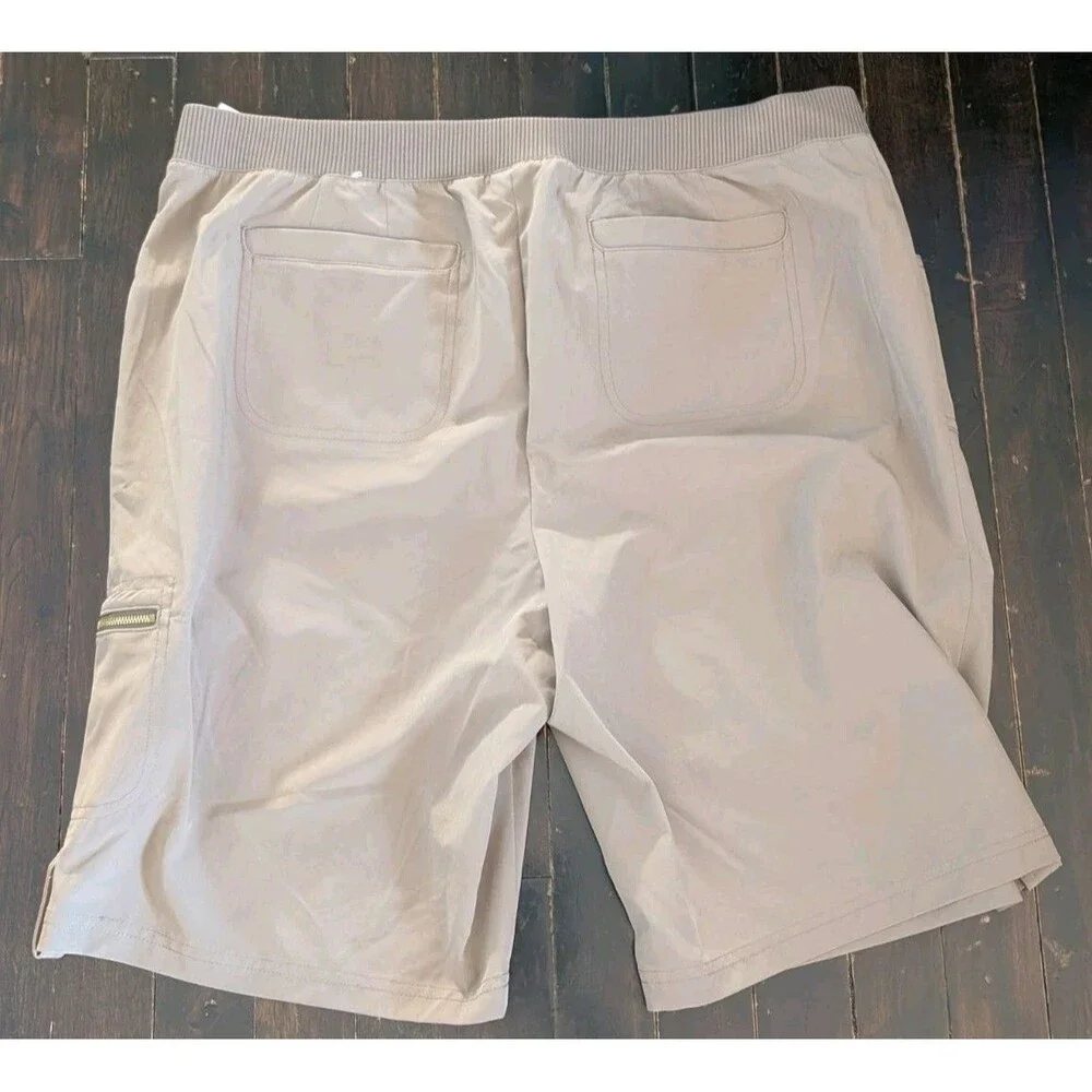 NWOT Chico's Zenergy Womens Bermuda Shorts Size 2 US 12 TAN Beach Stretch Casual - Picture 5 of 7